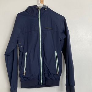 Pull & Bear blue rain jacket